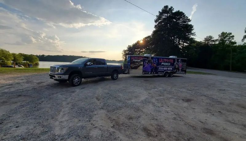 Community event entertainment game truck exterior