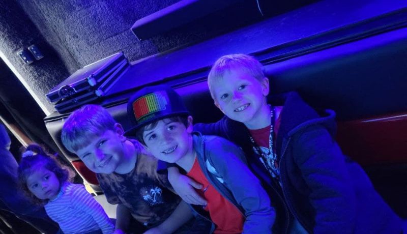 Kids gaming at a back to school party in Atlanta