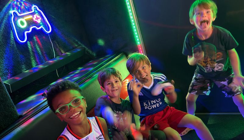 Employee appreciation event ideas in Atlanta with a game truck at the office